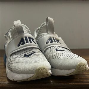 Nike Kids White and Navy Sneakers